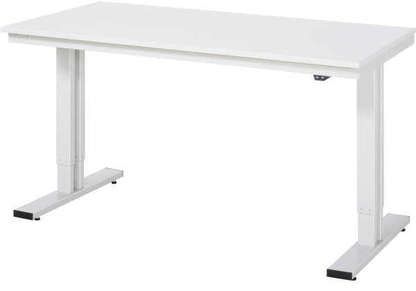 RAU Werktisch elektrisch höhenverstellbar, B1500xT800xH720-1120mm, ME-Platte-28 mm, 08-WT-150-080-ME