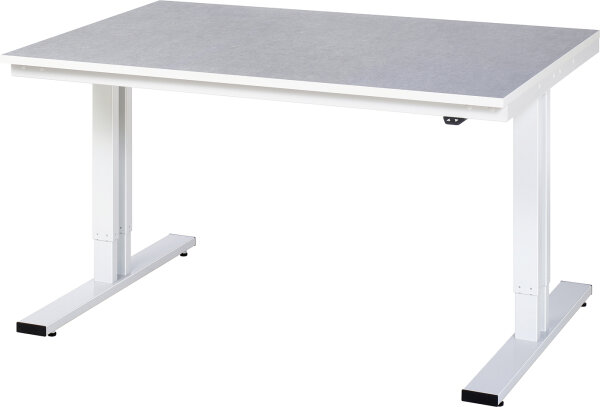 RAU Werktisch elektrisch höhenverstellbar, B1500xT1000xH720-1120mm, L-Platte-25 mm, 08-WT-150-100-L