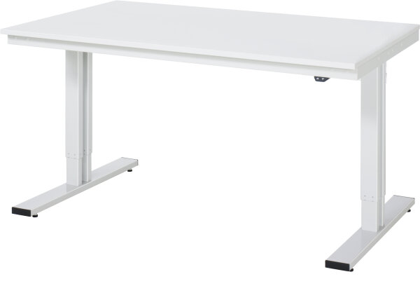 RAU Werktisch elektrisch höhenverstellbar, B1500xT1000xH720-1120mm, ME-Platte-28 mm, 08-WT-150-100-ME