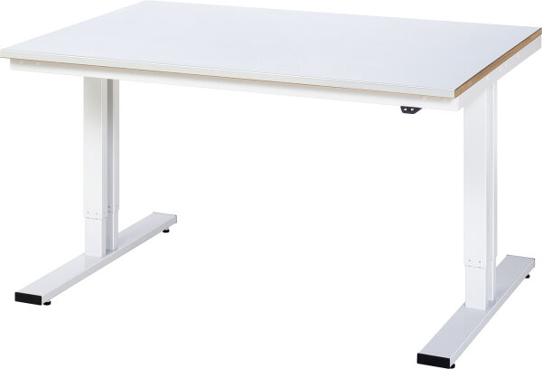 RAU Werktisch elektrisch höhenverstellbar, B1500xT1000xH720-1120mm, S-Platte-25 mm, 08-WT-150-100-S