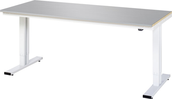RAU Werktisch elektrisch höhenverstellbar, B2000xT800xH720-1120mm, ES-Platte-28 mm, 08-WT-200-080-ES