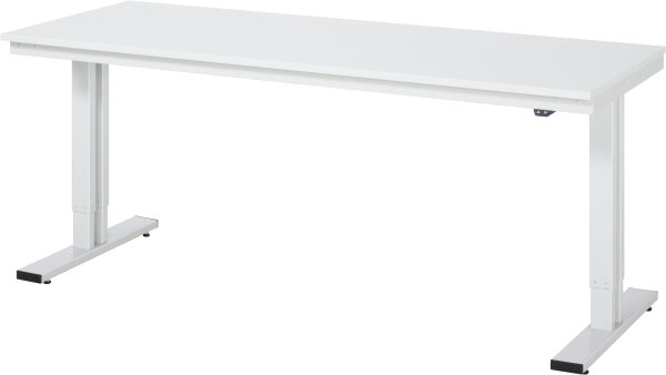 RAU Werktisch elektrisch höhenverstellbar, B2000xT800xH720-1120mm, ME-Platte-28 mm, 08-WT-200-080-ME