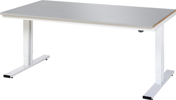 RAU Werktisch elektrisch höhenverstellbar, B2000xT1000xH720-1120mm, ES-Platte-28 mm, 08-WT-200-100-ES