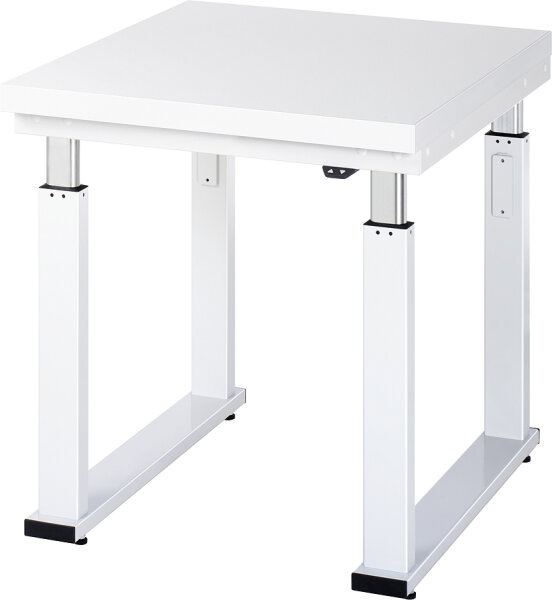 RAU Werkbank elektrisch höhenverstellbar, B750xT900xH740-1140mm, HPL-Platte-40 mm, 08-WB-075-090-H