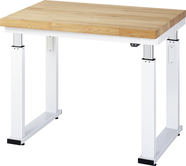 RAU Werkbank elektrisch höhenverstellbar, B1000xT700xH740-1140mm, B-Platte-40 mm, 08-WB-100-070-B