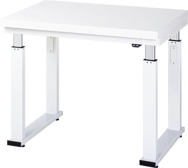 RAU Werkbank elektrisch höhenverstellbar, B1000xT700xH740-1140mm, HPL-Platte-40 mm, 08-WB-100-070-H