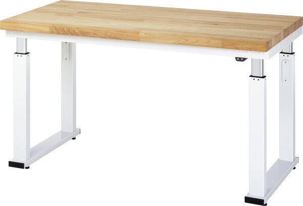 RAU Werkbank elektrisch höhenverstellbar, B1500xT700xH740-1140mm, B-Platte-40 mm, 08-WB-150-070-B