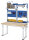 RAU Werkbank elektrisch höhenverstellbar, B1500xT700xH740-1140mm, B-Platte-40 mm, 08-WB-150-070-B