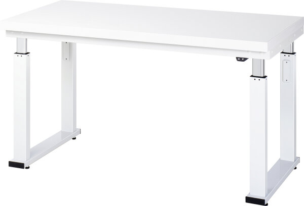 RAU Werkbank elektrisch höhenverstellbar, B1500xT700xH740-1140mm, HPL-Platte-40 mm, 08-WB-150-070-H