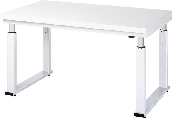 RAU Werkbank elektrisch höhenverstellbar, B1500xT900xH740-1140mm, HPL-Platte-40 mm, 08-WB-150-090-H