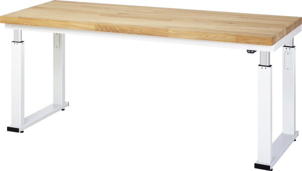 RAU Werkbank elektrisch höhenverstellbar, B2000xT700xH740-1140mm, B-Platte-40 mm, 08-WB-200-070-B