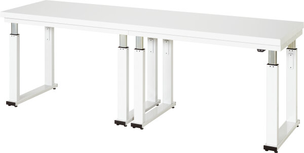 RAU Werkbank elektrisch höhenverstellbar, B2500xT700xH740-1140mm, HPL-Platte-40 mm, 08-WB-250-070-H