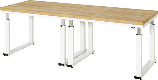 RAU Werkbank elektrisch höhenverstellbar, B2500xT900xH740-1140mm, B-Platte-40 mm, 08-WB-250-090-B
