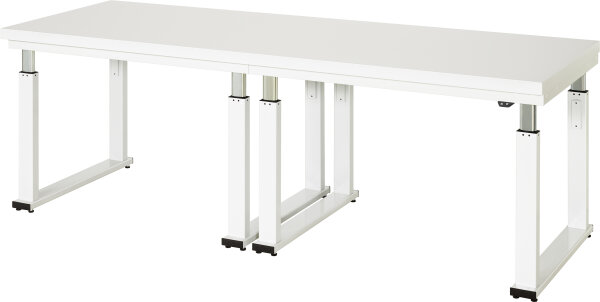 RAU Werkbank elektrisch höhenverstellbar, B2500xT7900xH740-1140mm, HPL-Platte-40 mm, 08-WB-250-090-H
