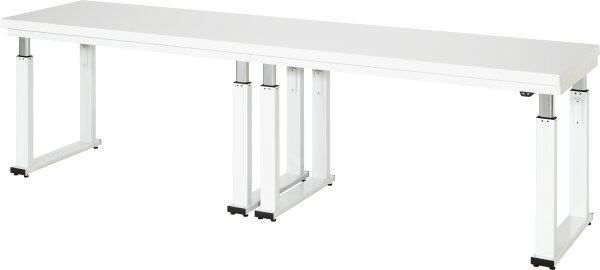 RAU Werkbank elektrisch höhenverstellbar, B3000xT700xH740-1140mm, HPL-Platte-40 mm, 08-WB-300-070-H