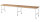 RAU Fahrbarer Arbeitstisch Jerry (6 LR), B4000xT800xH900mm, B-Platte-25mm, 06-500B80-40-6LF.12