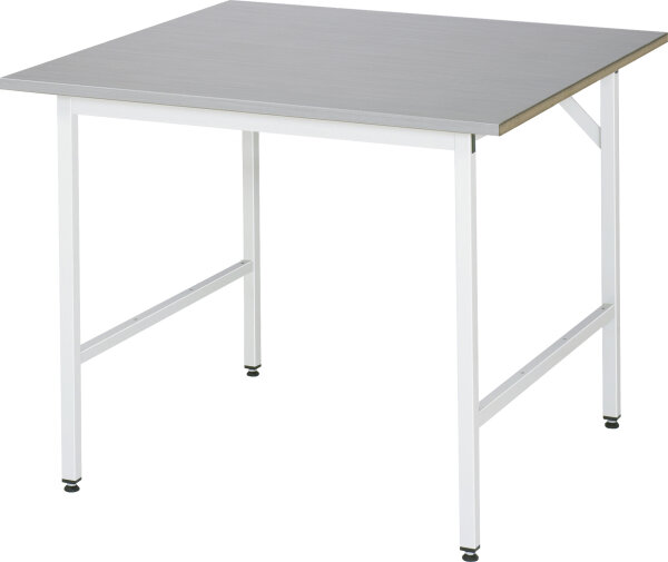 RAU Arbeitstisch Jerry höhenverstellbar, B1000xT1000xH800-850mm, ES-Platte-28mm, 06-500ES10-10.12
