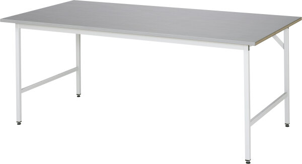 RAU Arbeitstisch Jerry höhenverstellbar, B2000xT1000xH800-850mm, ES-Platte-28mm, 06-500ES10-20.12
