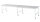 RAU Fahrbarer Arbeitstisch Jerry (6 LR), B4000xT1000xH900mm, M-Platte-22mm, 06-500M10-40-6LF.12