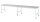 RAU Fahrbarer Arbeitstisch Jerry (6 LR), B4000xT800xH900mm, M-Platte-22mm, 06-500M80-40-6LF.12