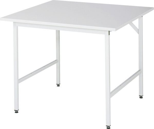 RAU Arbeitstisch Jerry höhenverstellbar, B1000xT1000xH800-850mm, ME-Platte-28mm, 06-500ME10-10.12