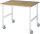 RAU Fahrbarer Arbeitstisch (HV) Tom (4 LR), B1250xT1000xH910-1230mm, B-Platte-25mm, 06-625B10-12-4LF.12
