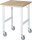 RAU Fahrbarer Arbeitstisch (HV) Tom (4 LR), B750xT800xH910-1230mm, B-Platte-25mm, 06-625B80-07-4LF.12