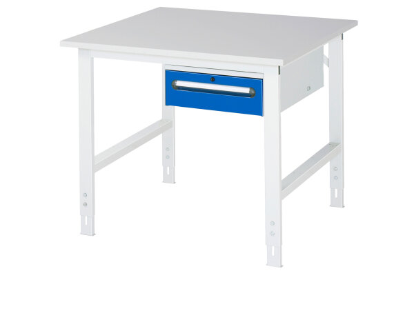 RAU Arbeitstisch Tom höhenverstellbar - KM02, B1000xT1000xH760-1080mm, M-Platte-22mm, 06-625M10-10-KM02.11
