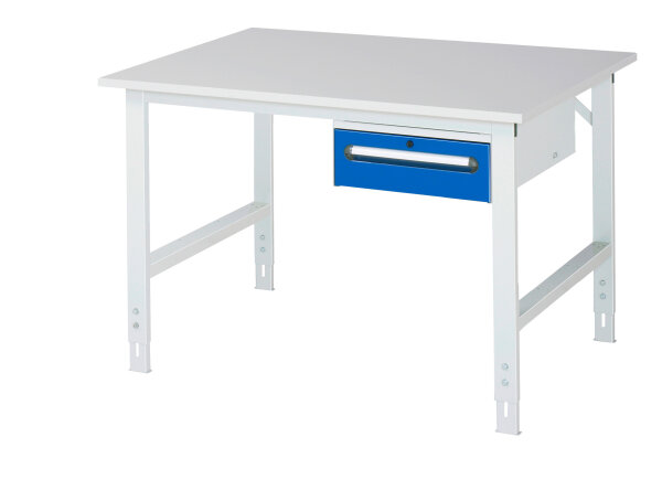 RAU Arbeitstisch Tom höhenverstellbar - KM02, B1250xT1000xH760-1080mm, M-Platte-22mm, 06-625M10-12-KM02.11