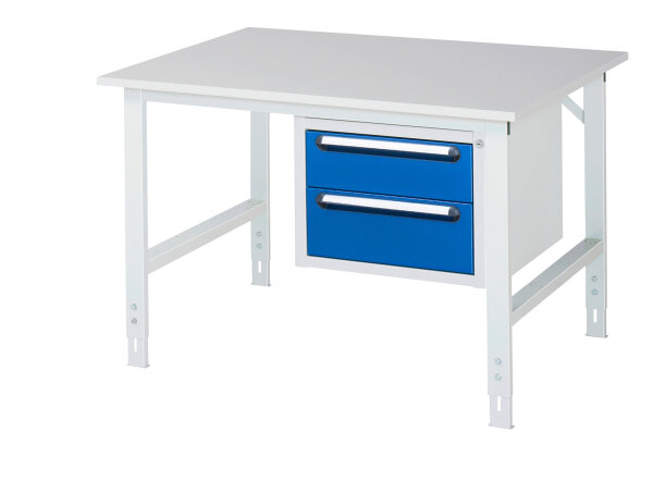 RAU Arbeitstisch Tom höhenverstellbar - KM03, B1250xT1000xH760-1080mm, M-Platte-22mm, 06-625M10-12-KM03.11