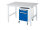 RAU Arbeitstisch Tom höhenverstellbar - KM08, B1250xT1000xH760-1080mm, M-Platte-22mm, 06-625M10-12-KM08.11