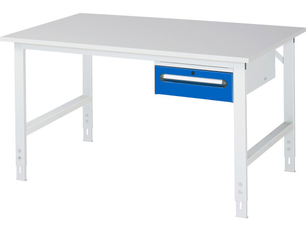 RAU Arbeitstisch Tom höhenverstellbar - KM02, B1500xT1000xH760-1080mm, M-Platte-22mm, 06-625M10-15-KM02.11