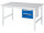 RAU Arbeitstisch Tom höhenverstellbar - KM03, B1500xT1000xH760-1080mm, M-Platte-22mm, 06-625M10-15-KM03.11