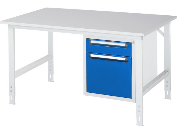 RAU Arbeitstisch Tom höhenverstellbar - KM05, B1500xT1000xH760-1080mm, M-Platte-22mm, 06-625M10-15-KM05.11