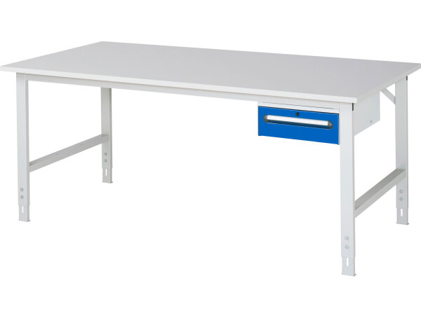 RAU Arbeitstisch Tom höhenverstellbar - KM02, B2000xT1000xH760-1080mm, M-Platte-22mm, 06-625M10-20-KM02.11