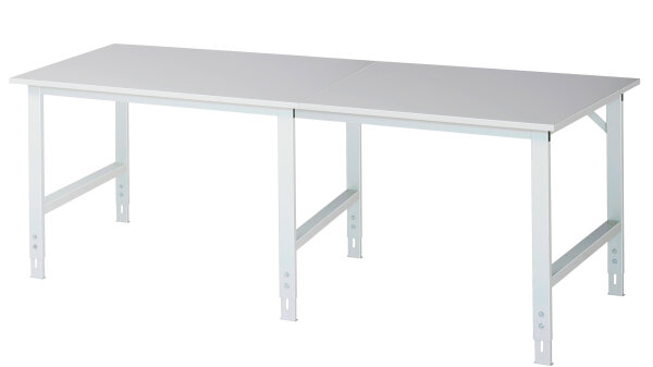 RAU Arbeitstisch Tom höhenverstellbar, B2500xT1000xH760-1080mm, M-Platte-22mm, 06-625M10-25.12
