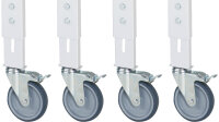 RAU Fahrbarer Arbeitstisch (HV) Tom (4 LR), B2000xT800xH910-1230mm, M-Platte-22mm, 06-625M80-20-4LF.12