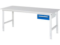 RAU Arbeitstisch Tom höhenverstellbar - KM02, B2000xT800xH760-1080mm, M-Platte-22mm, 06-625M80-20-KM02.11