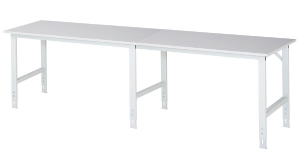 RAU Arbeitstisch Tom höhenverstellbar, B3000xT800xH760-1080mm, M-Platte-22mm, 06-625M80-30.12