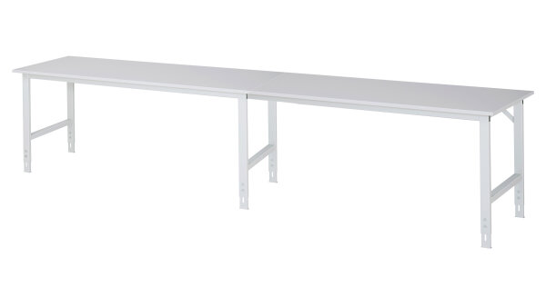 RAU Arbeitstisch Tom höhenverstellbar, B4000xT800xH760-1080mm, M-Platte-22mm, 06-625M80-40.12