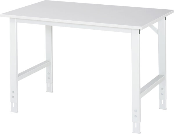 RAU Arbeitstisch Tom höhenverstellbar, B1250xT800xH760-1080mm, ME-Platte-28mm, 06-625ME80-12.12