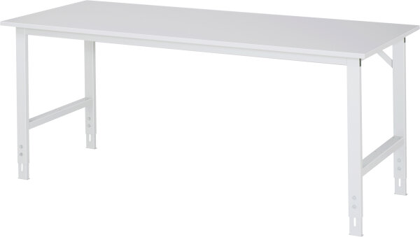 RAU Arbeitstisch Tom höhenverstellbar, B2000xT800xH760-1080mm, ME-Platte-28mm, 06-625ME80-20.12