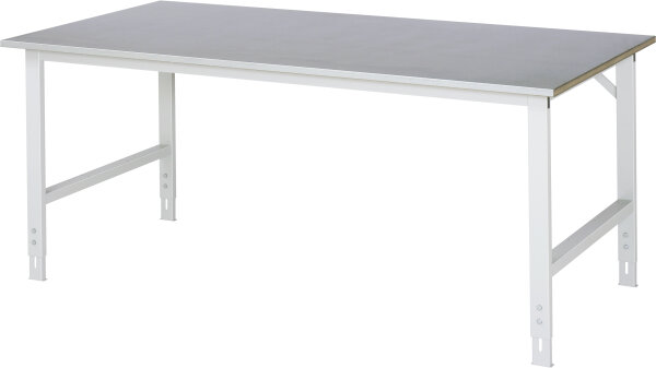 RAU Arbeitstisch Tom höhenverstellbar, B2000xT1000xH760-1080mm, S-Platte-25mm, 06-625S10-20.12