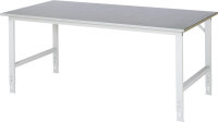 RAU Arbeitstisch Tom höhenverstellbar, B2000xT1000xH760-1080mm, S-Platte-25mm, 06-625S10-20.12