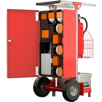 MUNK SafeCaddy® "Mobile Brandmeldeanlage" mit Beladung, 114902