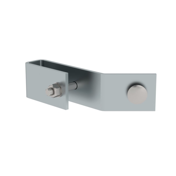 MUNK Schienenbefestigung für Leiterholm 50x20mm Stahl verzinkt , 77545