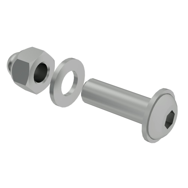 MUNK Systemgeländer Verbindungsschraube M8 x 25 kpl. 1 Satz = 10 Stück, 984064