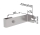MUNK Wandhalter, starr 200mm, Edelstahl , 68249