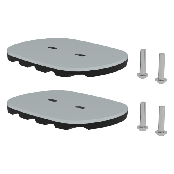 MUNK nivello®-Fußplatte für Gitterroste 126x89 mm, 19213