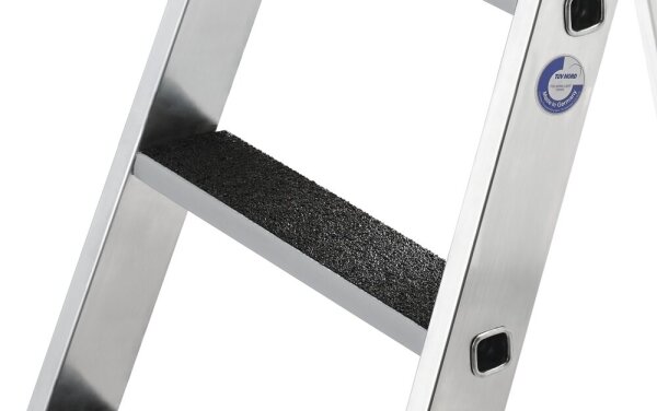 MUNK Nachrüstsatz clip-step R13 für GFK/Alu-Stufen-Stehleiter beidseitig begehbar 2x4 Stufen, 41566